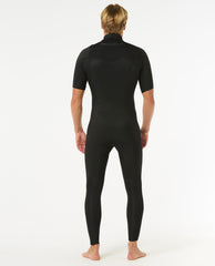Mens Dawn Patrol 2/2 Short Sleeve Chest Zip Wetsuit