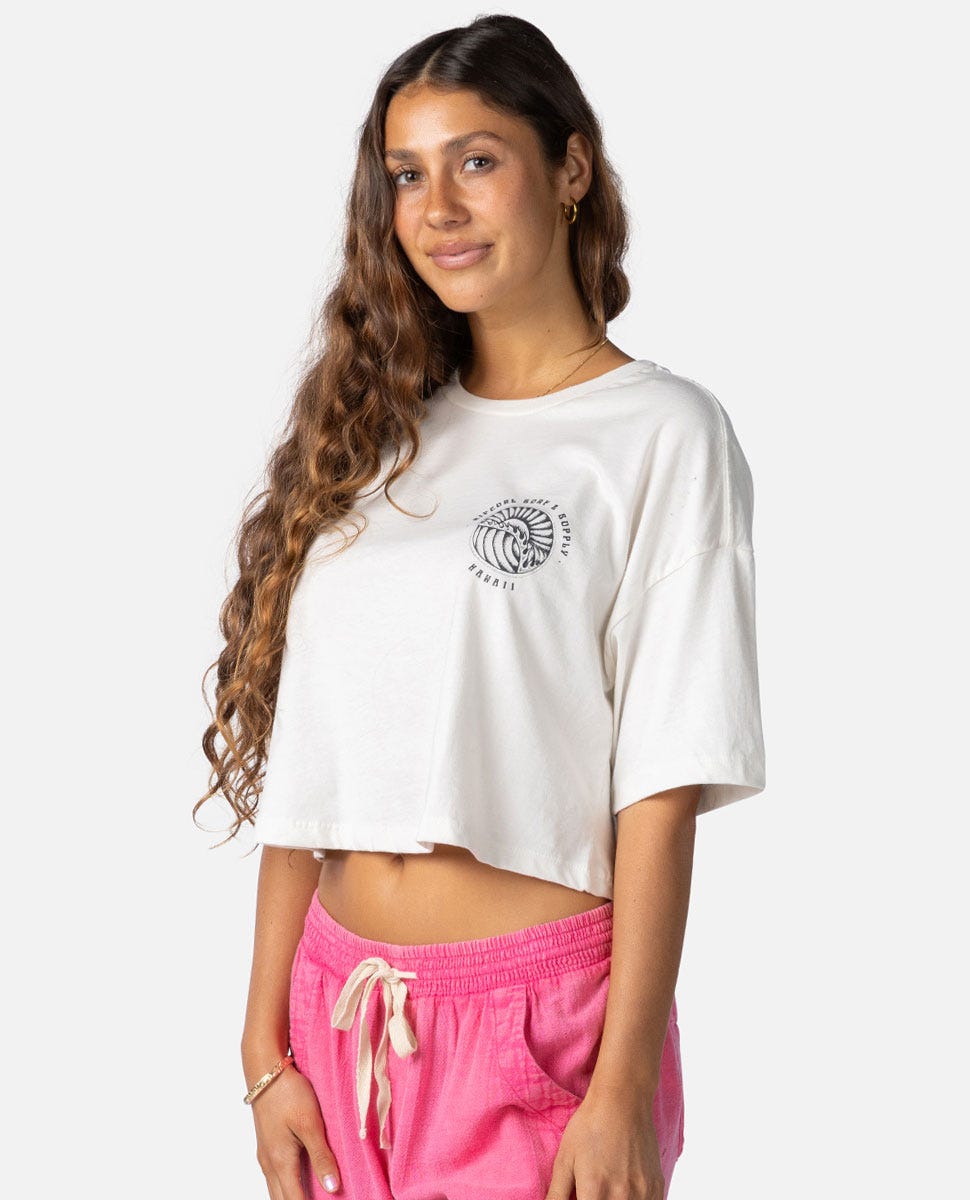 Hawaii Sunset Crop Tee