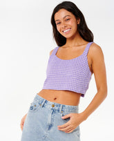 Premium Surf Check Crop