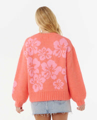 Hibiscus Heat Jacquard Crew