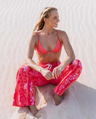Premium Surf Banded Fixed Triangle Bikini Top