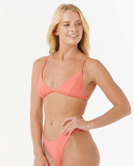 Premium Surf Banded Fixed Triangle Bikini Top