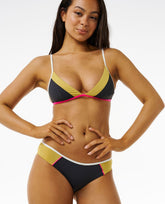 Hibiscus Heat Splice Tri Bikini Top