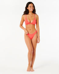 Classic Surf High Leg Skimpy Coverage Bikini Bottoms
