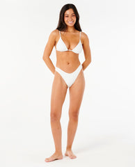 Dusk Textured Hi Leg Cheeky Bikini Bottom