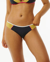 Hibiscus Heat Splice Cheeky Coverage Bikini Bottom