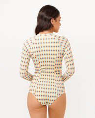 Lottie Check Long Sleeve UPF Surf Suit
