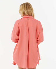 Premium Linen Long Sleeve Button Through Shirt