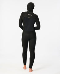 Women's Dawn Patrol 5/4 Hooded Chest Zip Fullsuit Wetsuit