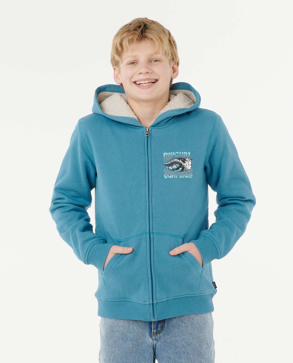 Haze & Tube Lined Zip Through Hooded Jacket - Boys (8-16 years)