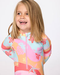 Island Days Long Sleeve Surf Suit Swimsuit - Girls (1-8 years)