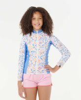 Sunset Sky Zip Through Rash Guard - Girls (8-16 years)