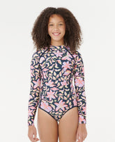 Sunset Skies Long Sleeve Surf Suit Swimsuit - Girls (8-16 years)