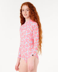 Neon Isles Long Sleeve Surfsuit - Girl (8-16 years)