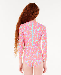 Neon Isles Long Sleeve Surfsuit - Girl (8-16 years)