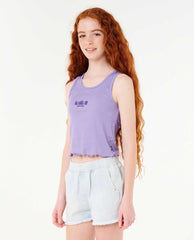Neon Isles Rib Tank - Girl (8-14 years)