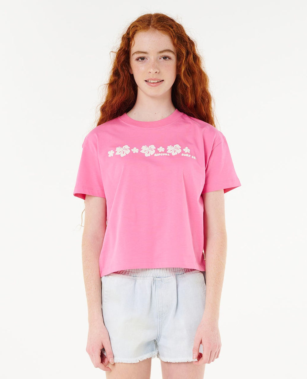 Neon Isles Crop Tee - Girl (8-14 years)