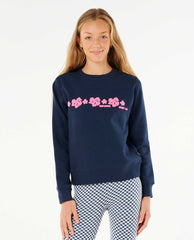 Neon Isles Hibiscus Crew - Girl (8-14 years)