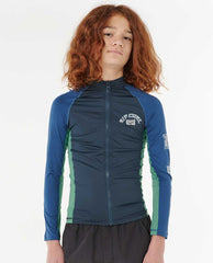 Tropic Daze UPF Long Sleeve Zip Through Rash Guard - Boys (8-16 years)