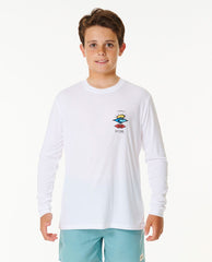 Icons Surflite UV Long Sleeve Rash Vest - Boys (8-16 years)