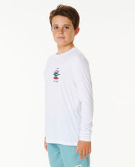 Icons Surflite UV Long Sleeve Rash Vest - Boys (8-16 years)