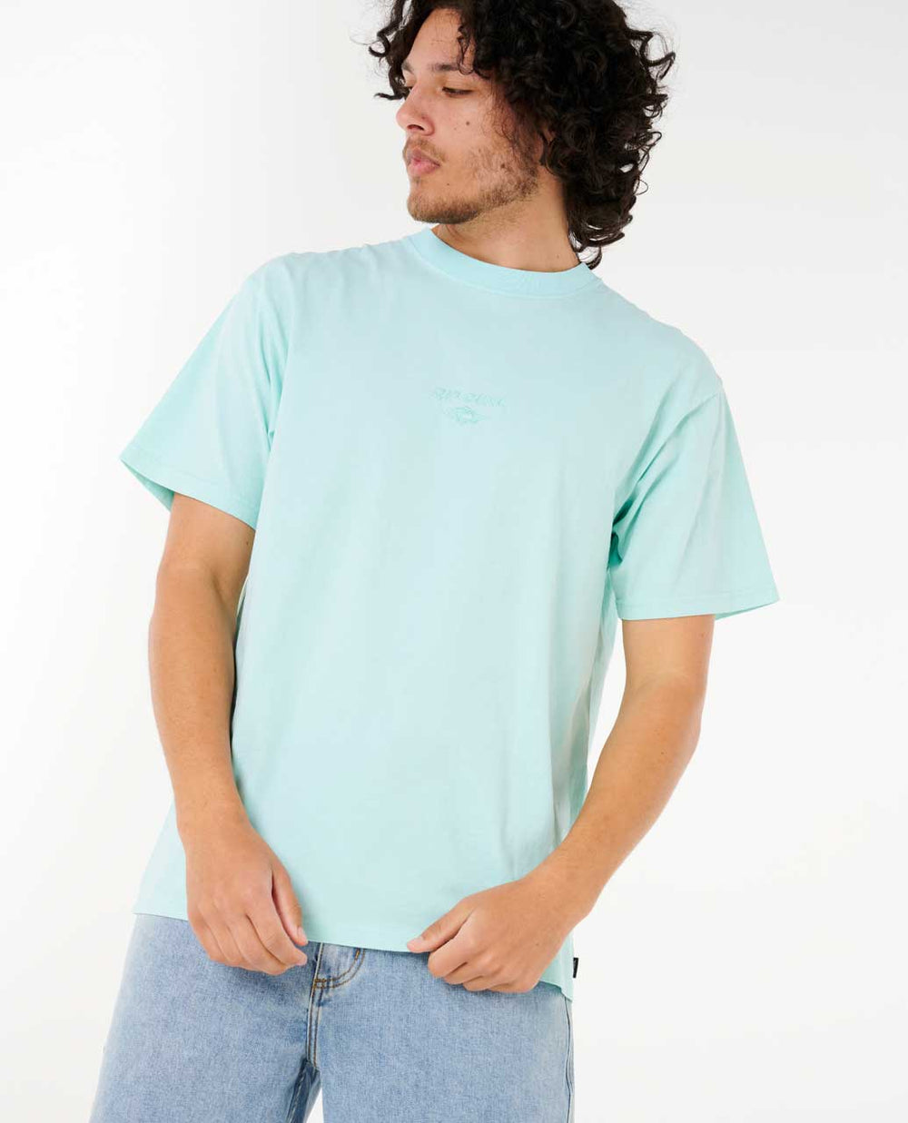 Fade Out Embroid Loose Tee