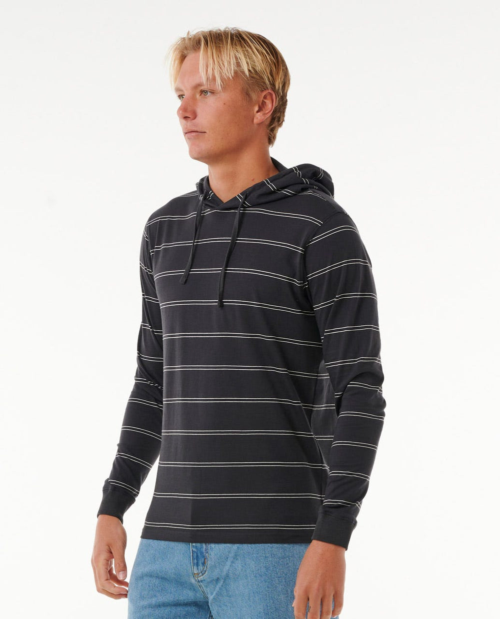 Plain Stripe Hooded Standard Tee