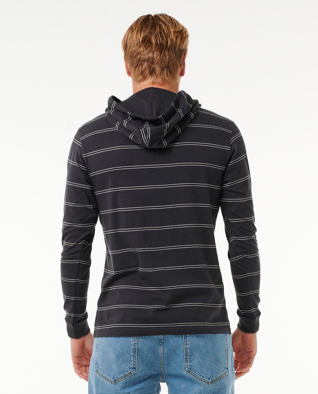 Plain Stripe Hooded Standard Tee