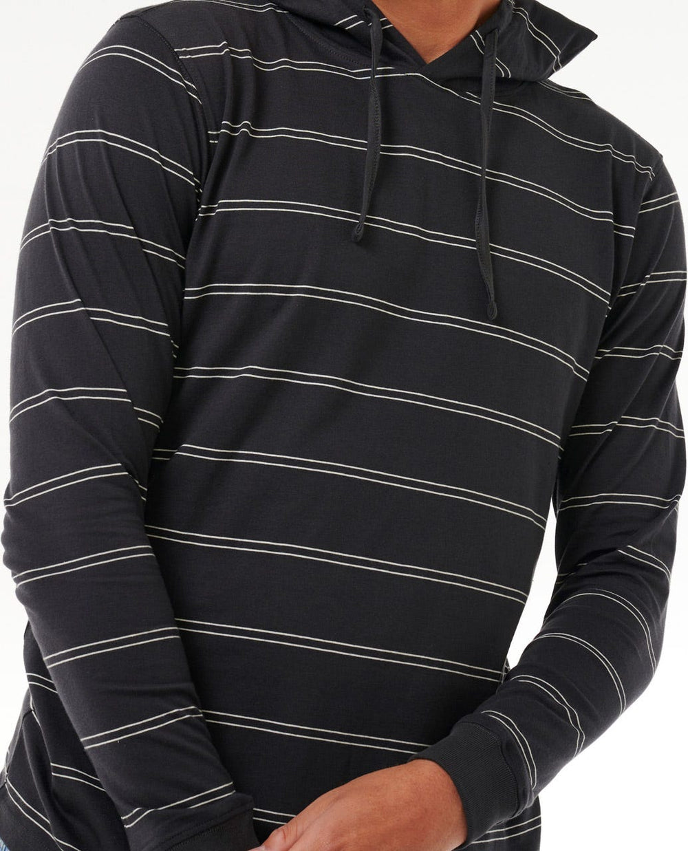 Plain Stripe Hooded Standard Tee