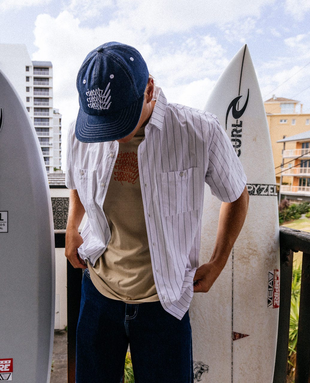 Medina Archive Rip Script Short Sleeve Shirt