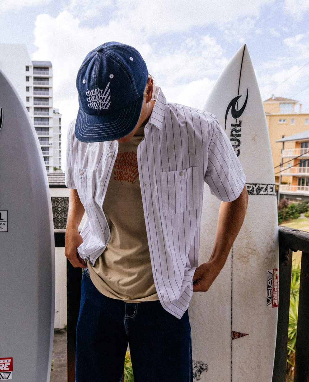 Medina Archive Rip Script Short Sleeve Shirt