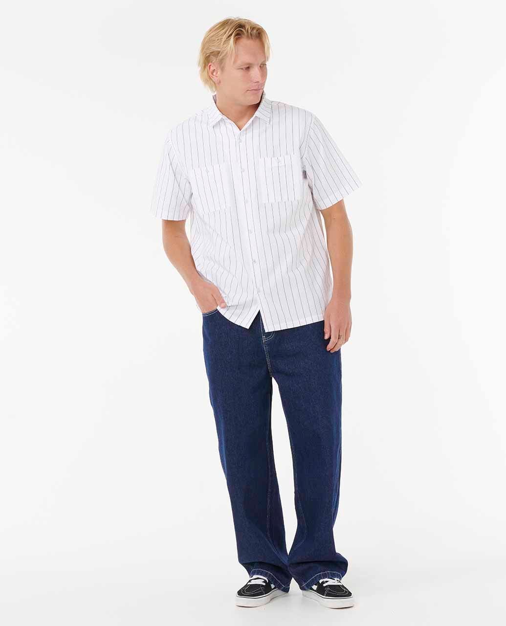 Medina Archive Rip Script Short Sleeve Shirt
