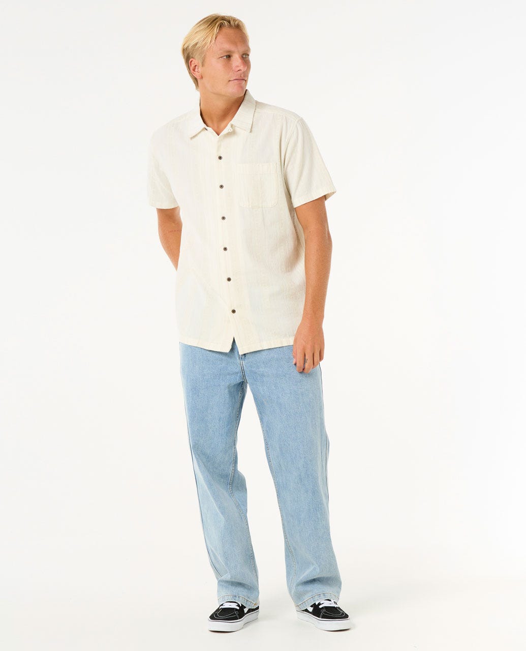 Raw Energy Stripe Short Sleeve Shirt