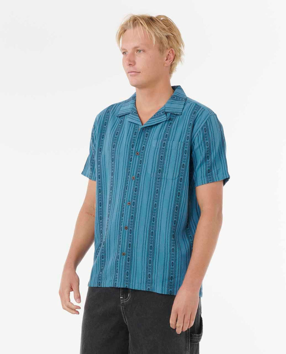 Raw Energy Stripe Short Sleeve Shirt