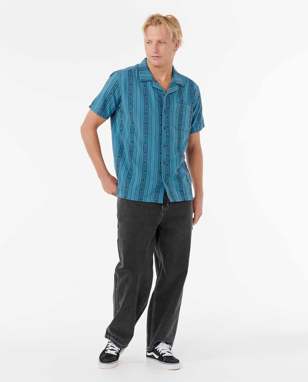 Raw Energy Stripe Short Sleeve Shirt