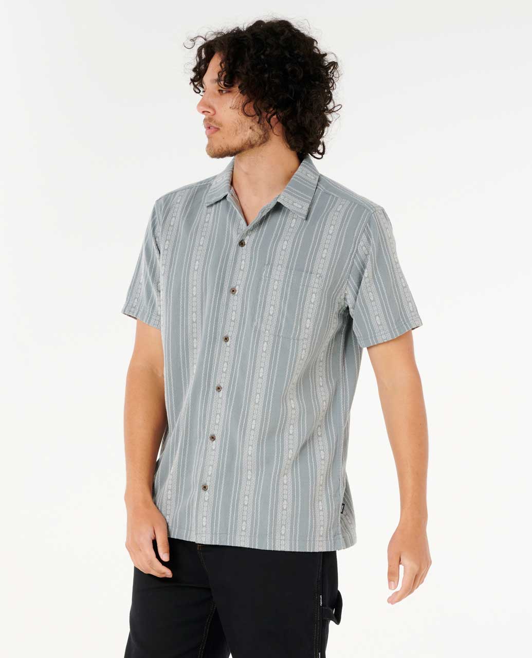 Raw Energy Stripe Short Sleeve Shirt