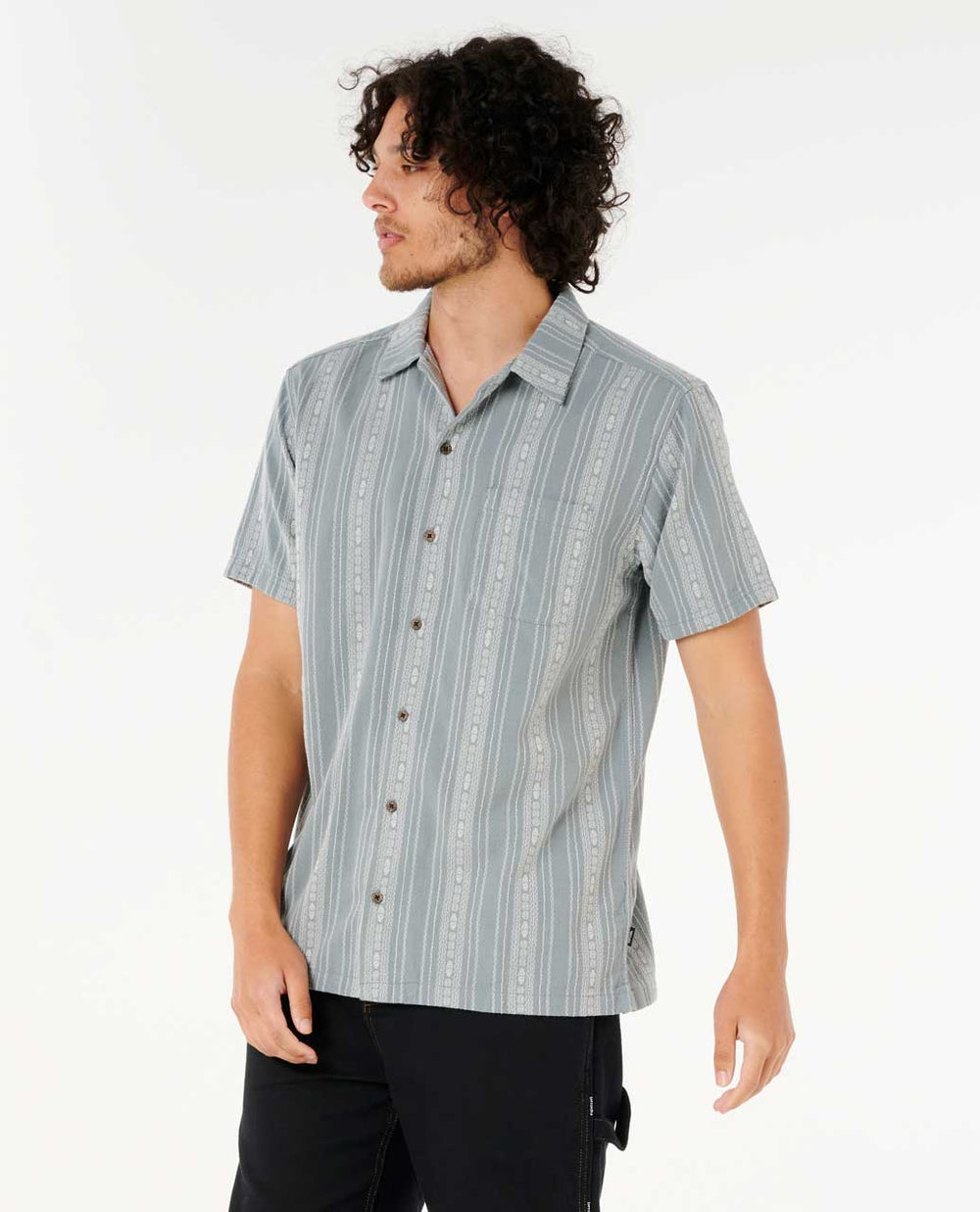 Raw Energy Stripe Short Sleeve Shirt