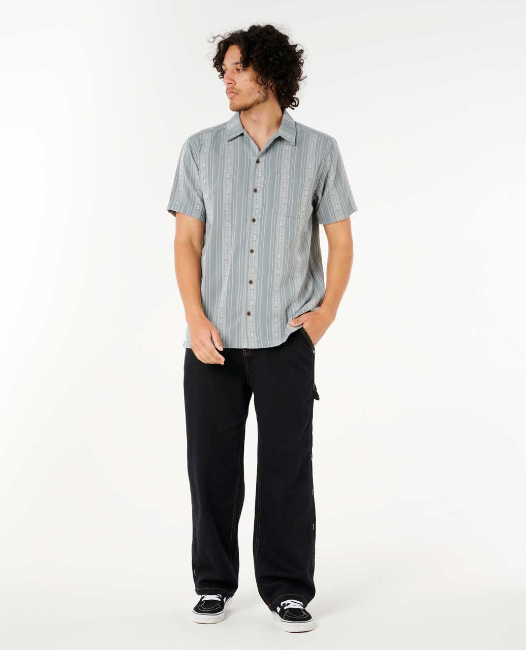 Raw Energy Stripe Short Sleeve Shirt
