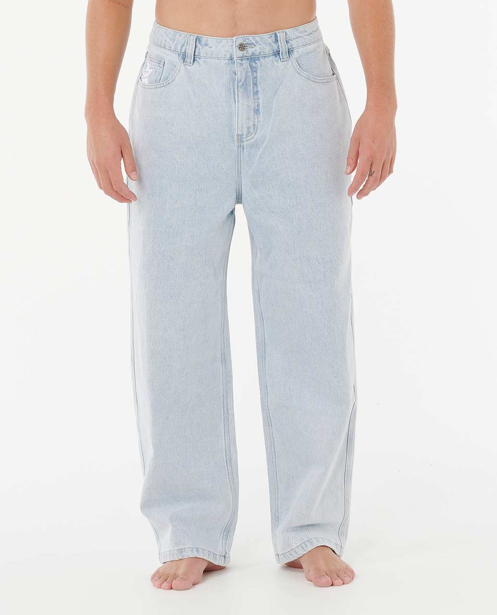 Medina Archive Rip Script Denim Pants