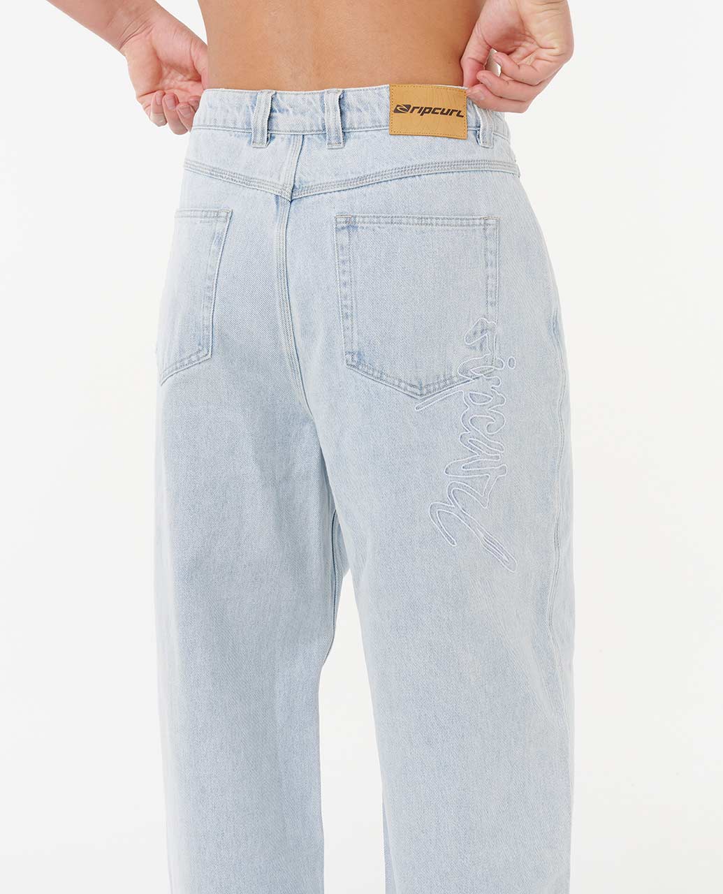 Medina Archive Rip Script Denim Pants