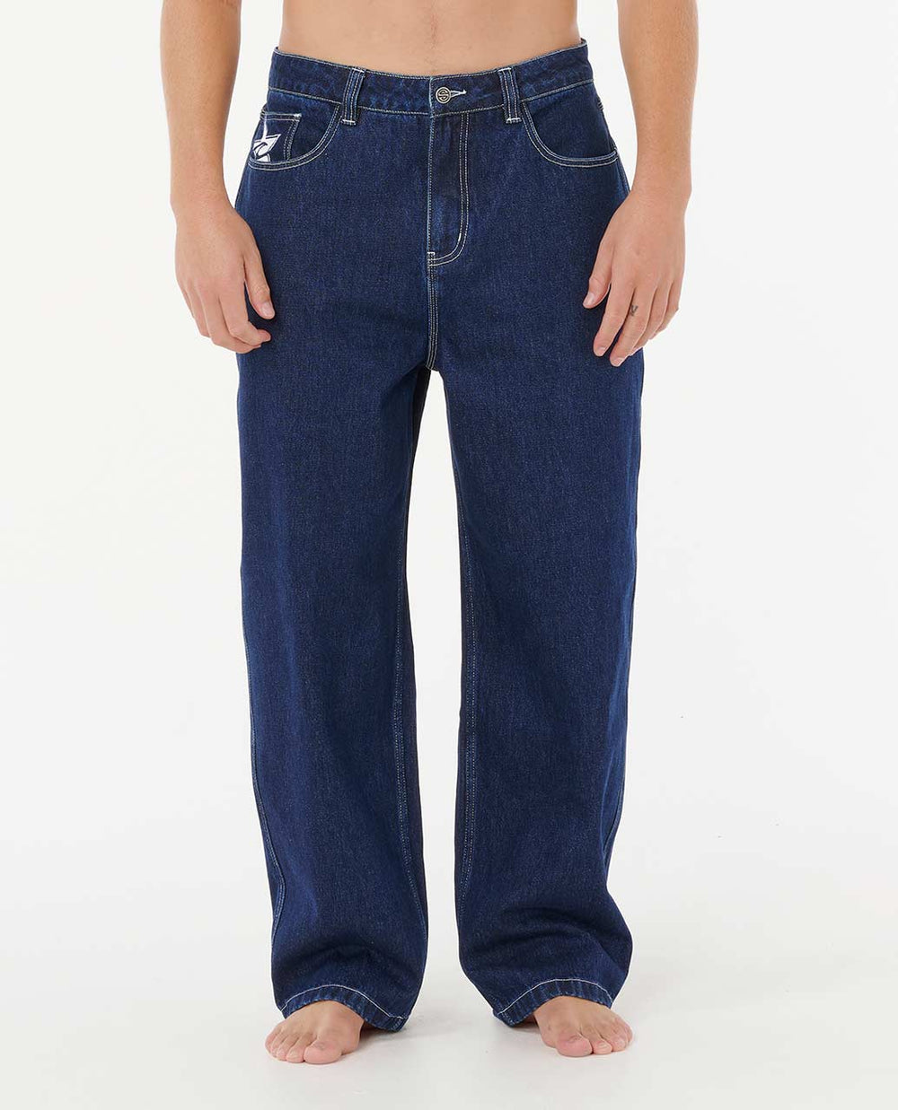 Medina Archive Rip Script Denim Pants