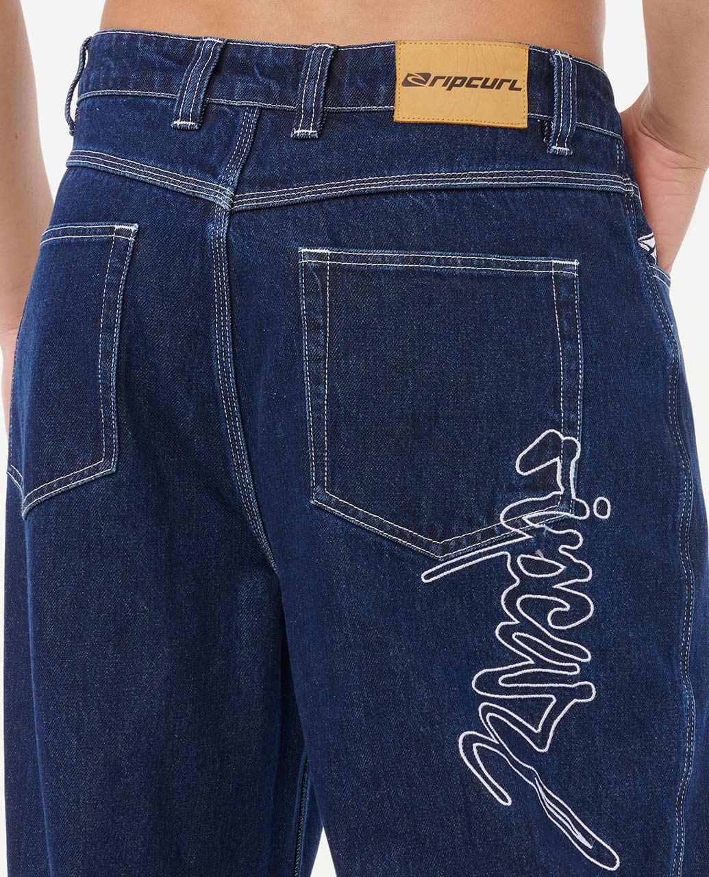 Medina Archive Rip Script Denim Pants