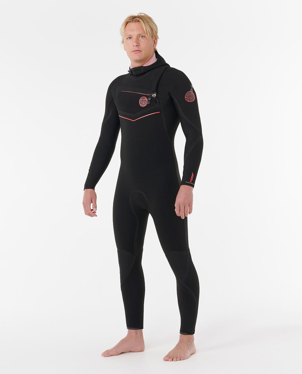 F-Bomb Fusion 4/3 Chest Zip With Hood Fullsuit Wetsuit