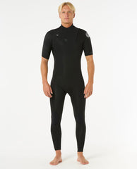Mens Dawn Patrol 2/2 Short Sleeve Chest Zip Wetsuit