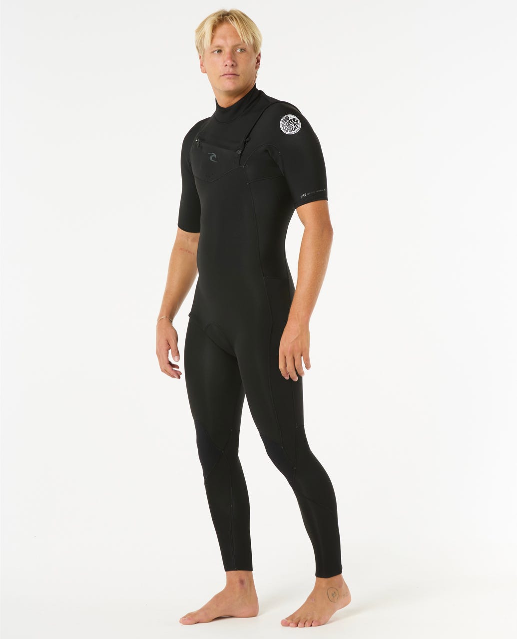 Mens Dawn Patrol 2/2 Short Sleeve Chest Zip Wetsuit