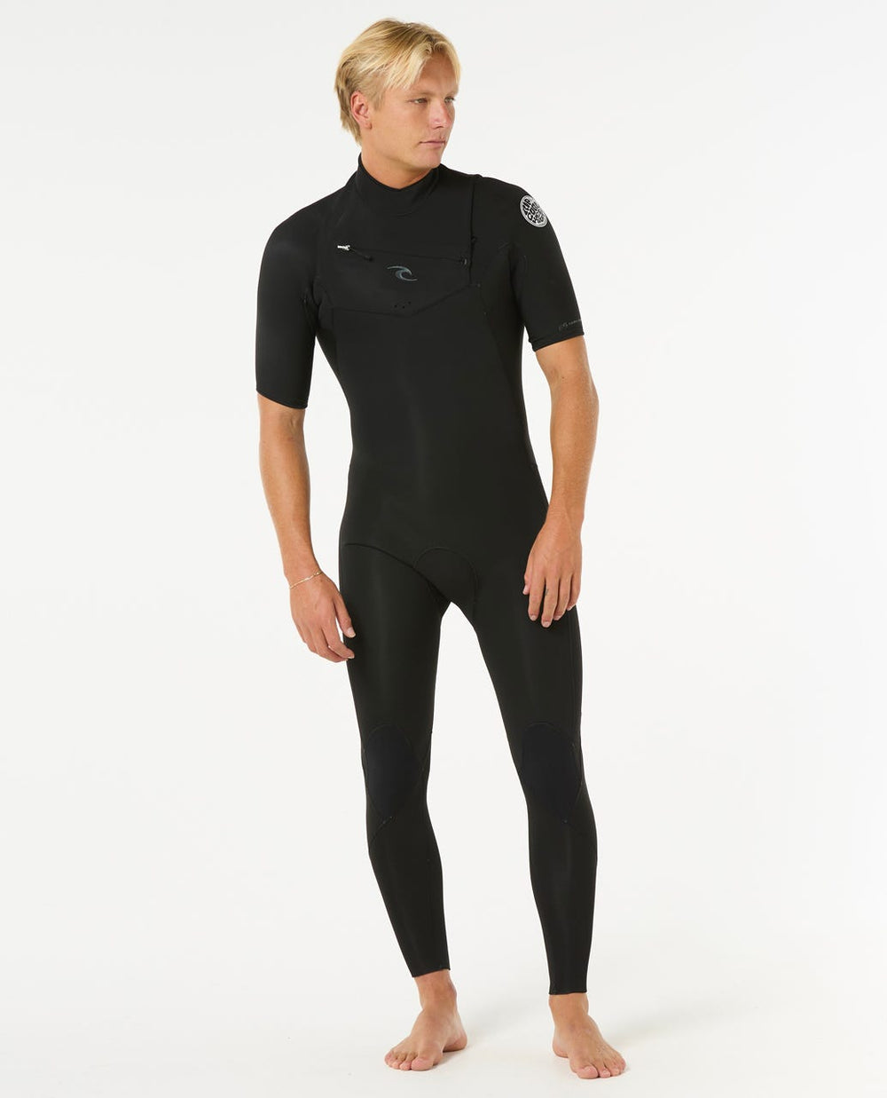 Mens Dawn Patrol 2/2 Short Sleeve Chest Zip Wetsuit