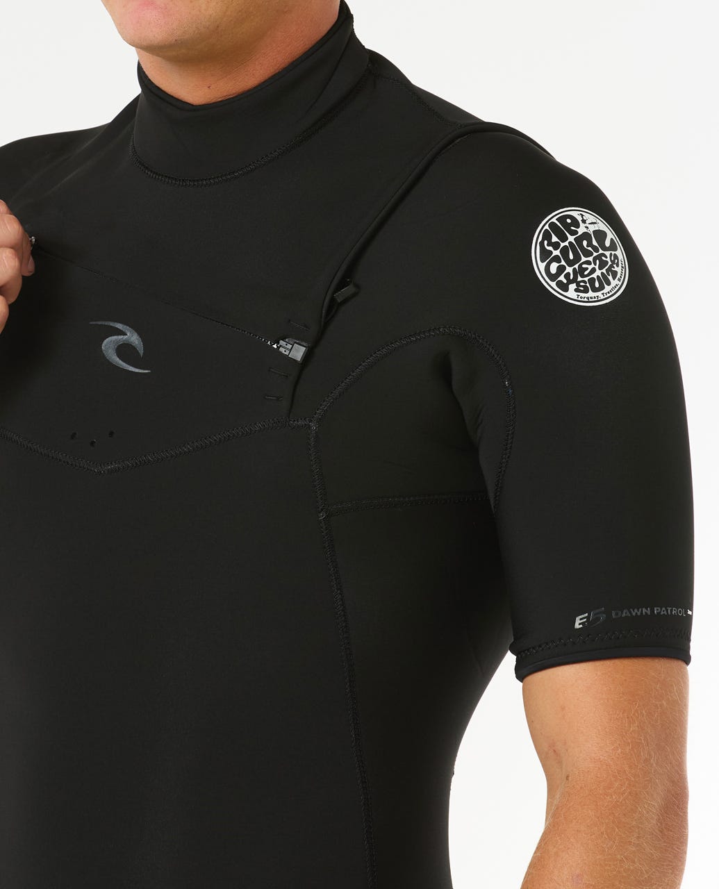 Mens Dawn Patrol 2/2 Short Sleeve Chest Zip Wetsuit
