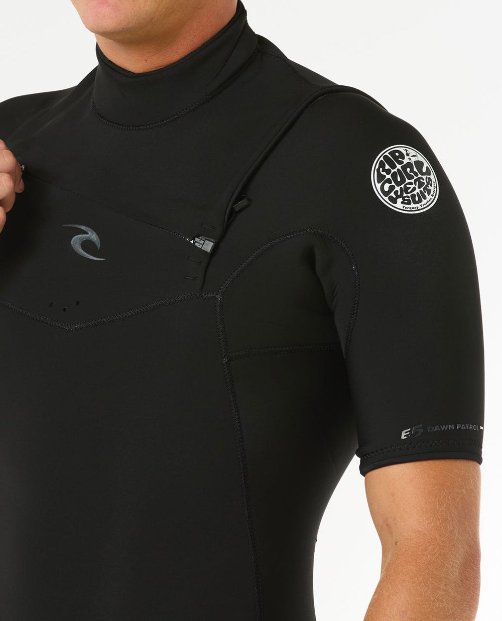 Mens Dawn Patrol 2/2 Short Sleeve Chest Zip Wetsuit