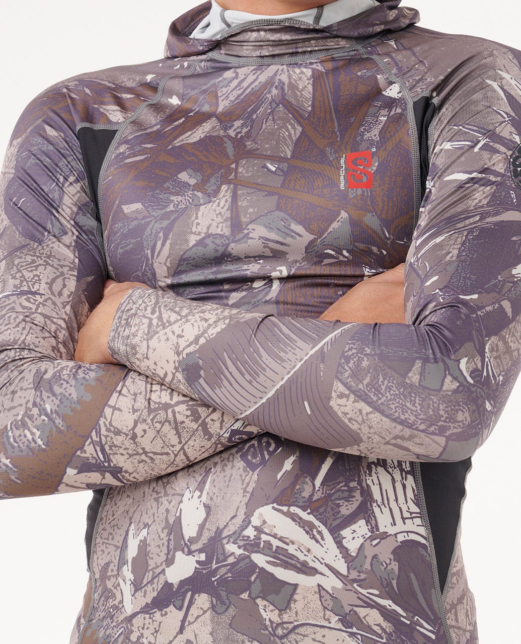 Search UPF50 Performance Hood Long Sleeve Rash Guard