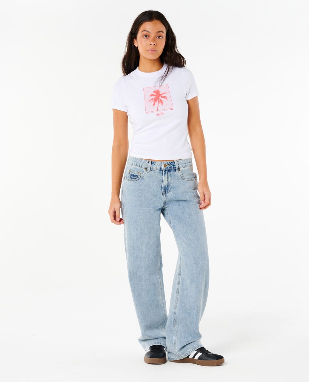Neon Palm Fitted Tee
